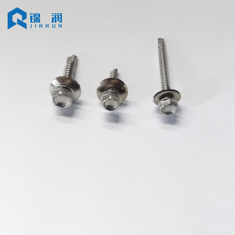 Stainless Steel Hex Washer Head Self Drilling Screw With EPDM Washer