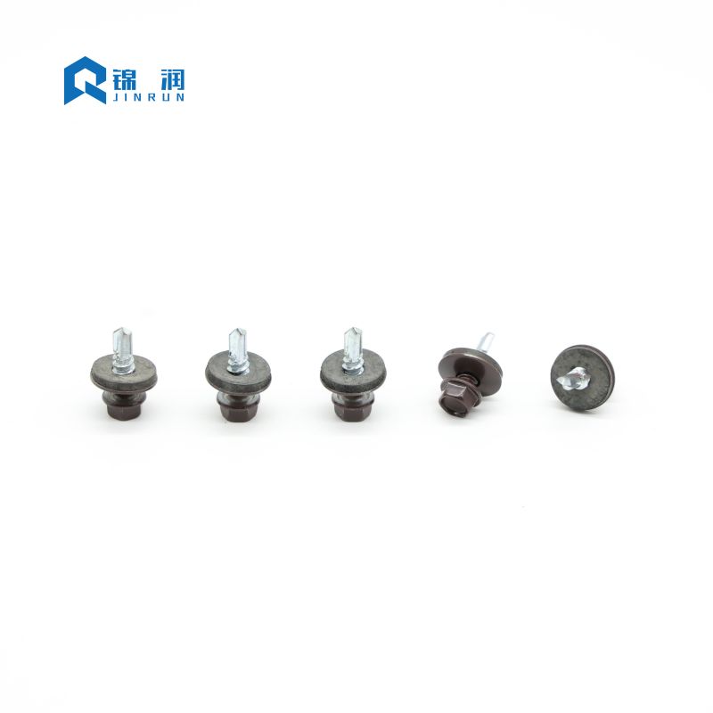 Painted Hex Washer Head Self Drilling Screw with EPDM Washer