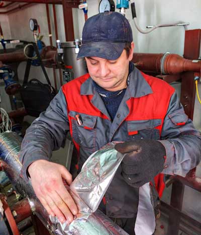 Pipe insulation with aluminum Pipe insulation with Aluminum foil