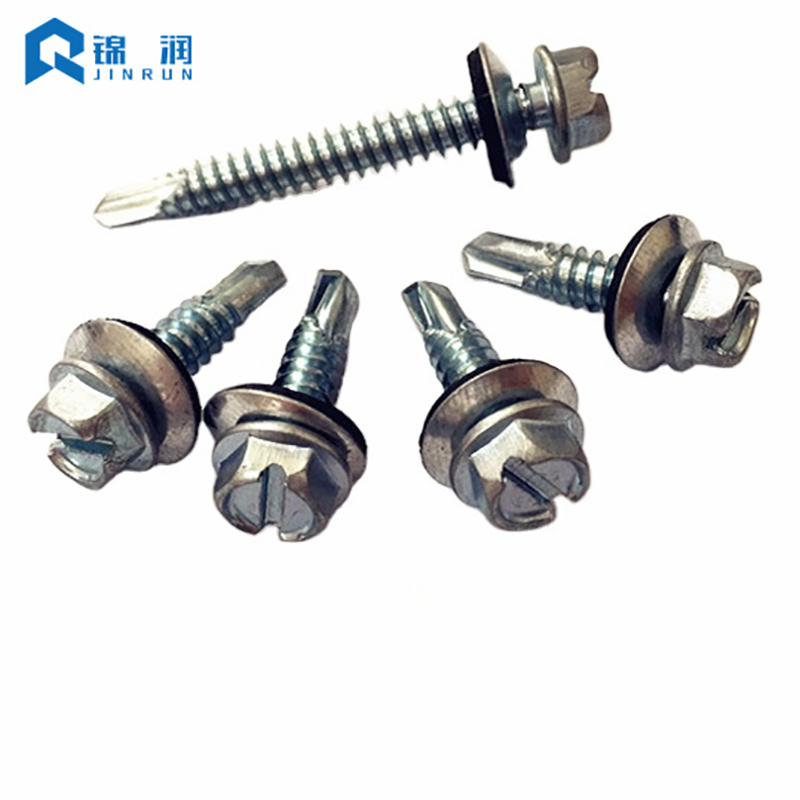 Hex Washer Head Self Drilling Screw With Shank Solt