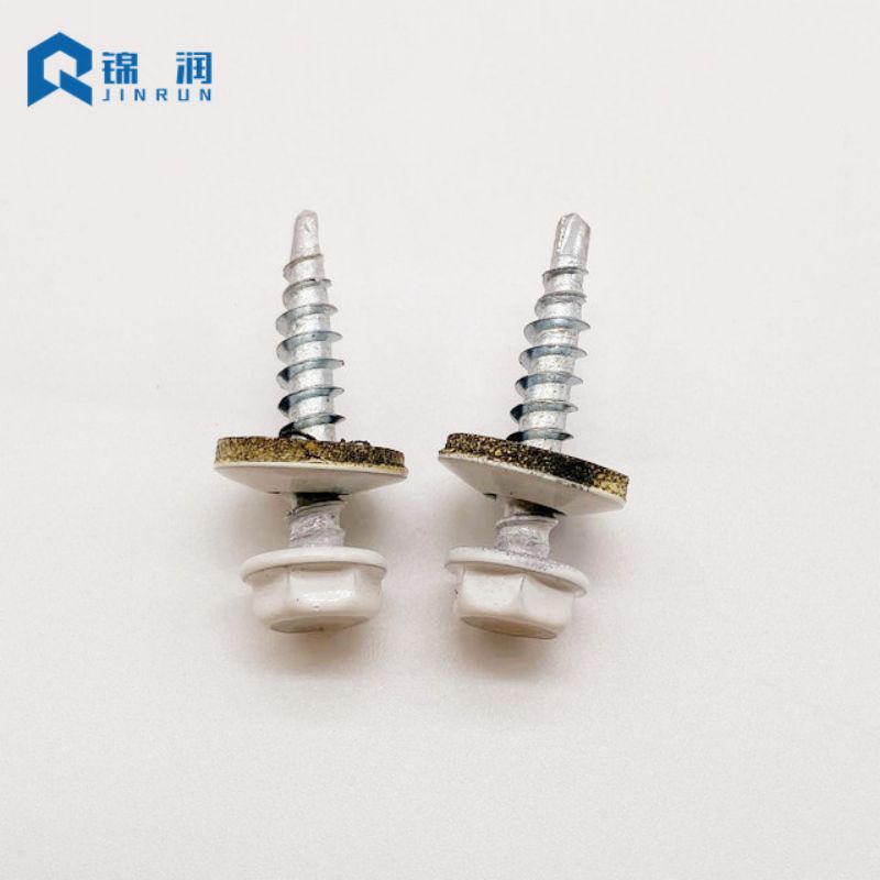 Painted Hex Washer Head Self Drilling Screw with EPDM Washer