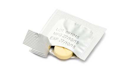 Individual packing tablets 