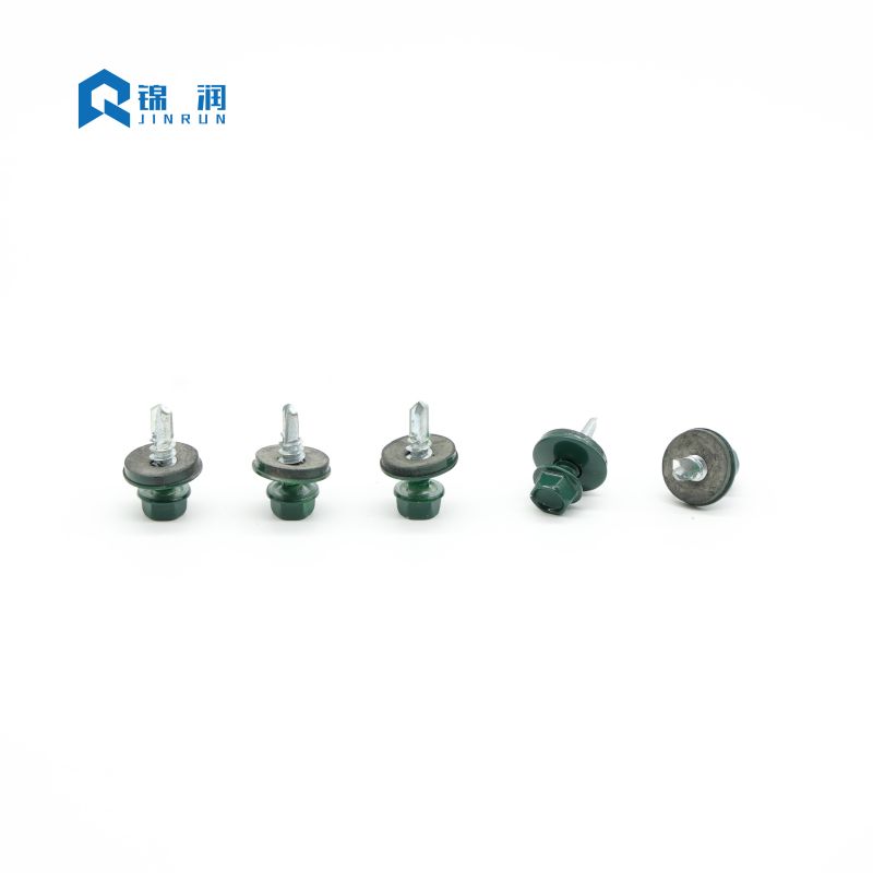 Painted Hex Washer Head Self Drilling Screw with EPDM Washer