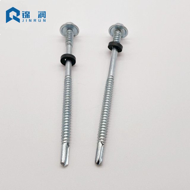 Hex Flange Head Self Drilling Screw Two Thread Machine Thread