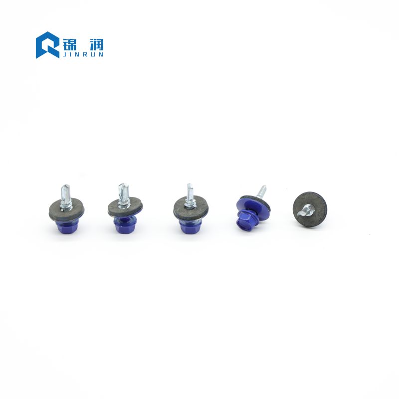 Painted Hex Washer Head Self Drilling Screw with EPDM Washer