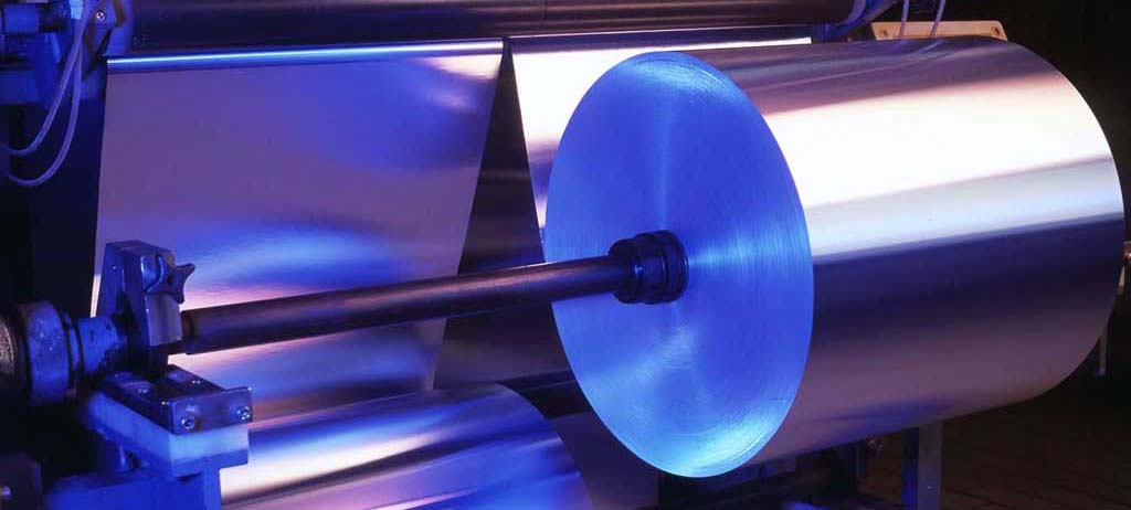 Aluminum foil in the winding process