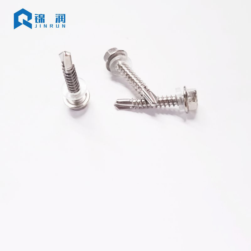 Stainless Steel Hex Washer Head Self Drilling Screw With EPDM Washer