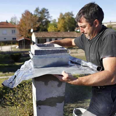 Aluminium is suitable for cladding Chimney cladding made of Aluminium
