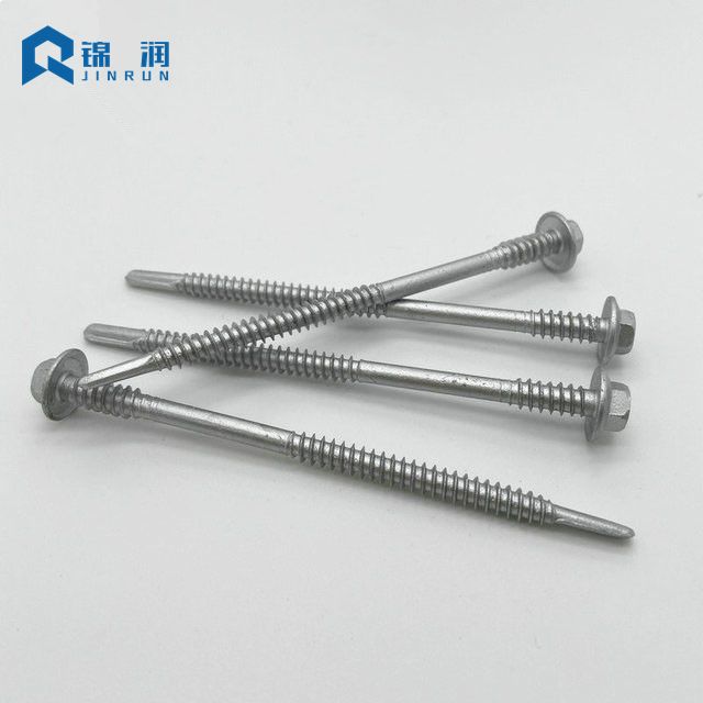 Hex Flange Head Self Drilling Screw Two Thread Machine Thread