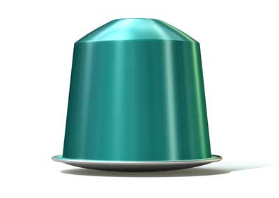 Aluminium coffee capsules