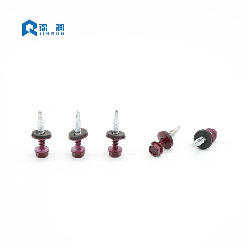 Painted Hex Washer Head Self Drilling Screw with EPDM Washer