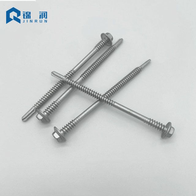 Hex Flange Head Self Drilling Screw Two Thread Machine Thread
